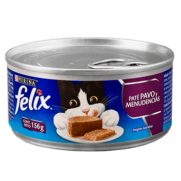 Felix Lata Paté Gatos Pavo y Menudencias 156g