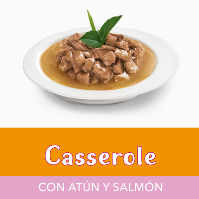 FANCY FEAST® Casserole con Atún y Salmón