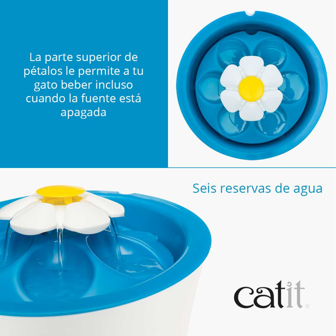 Catit 2.0 Fuente Bebedora Led Flor 3L