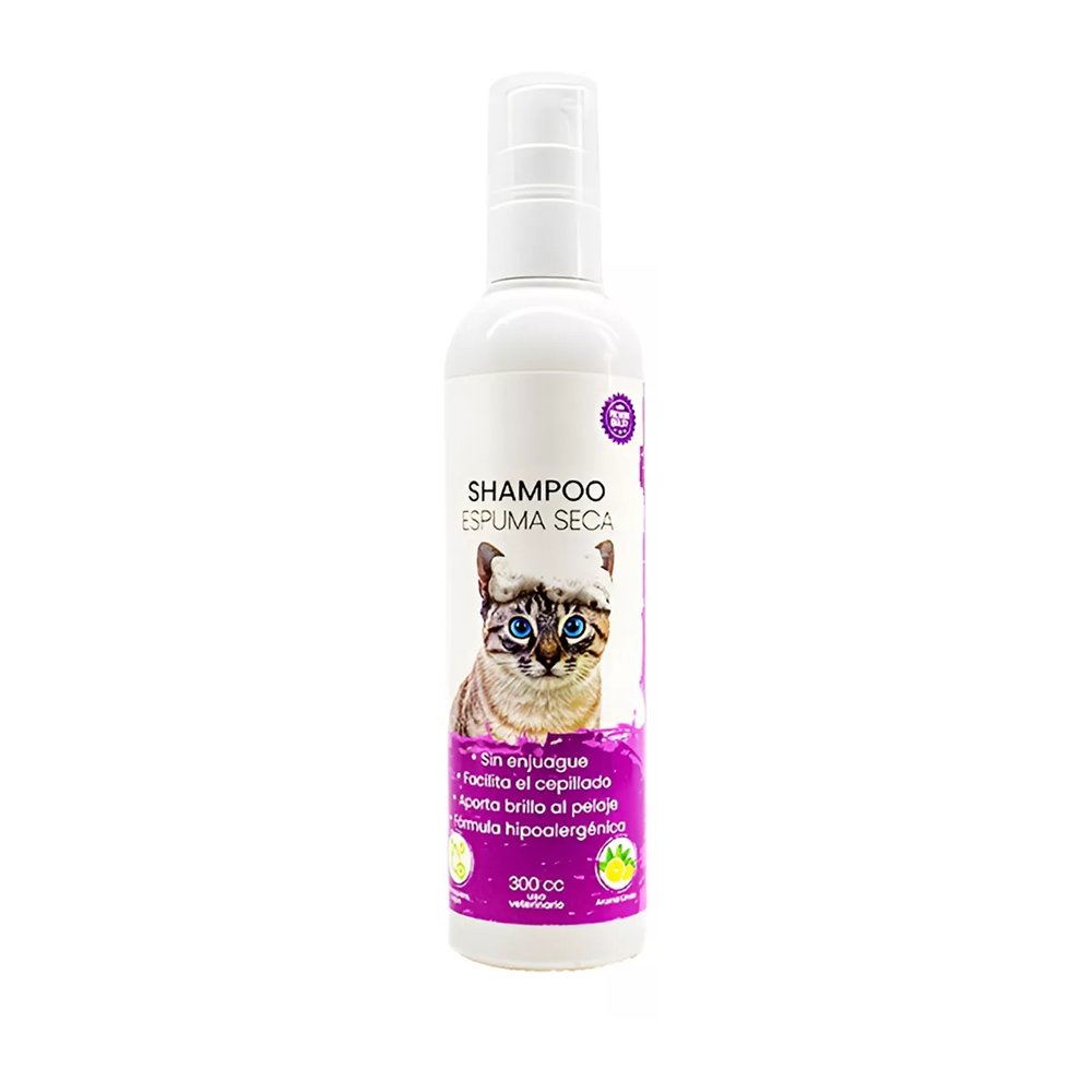 Happy Pets Shampoo Espuma Seca Gato 300cc