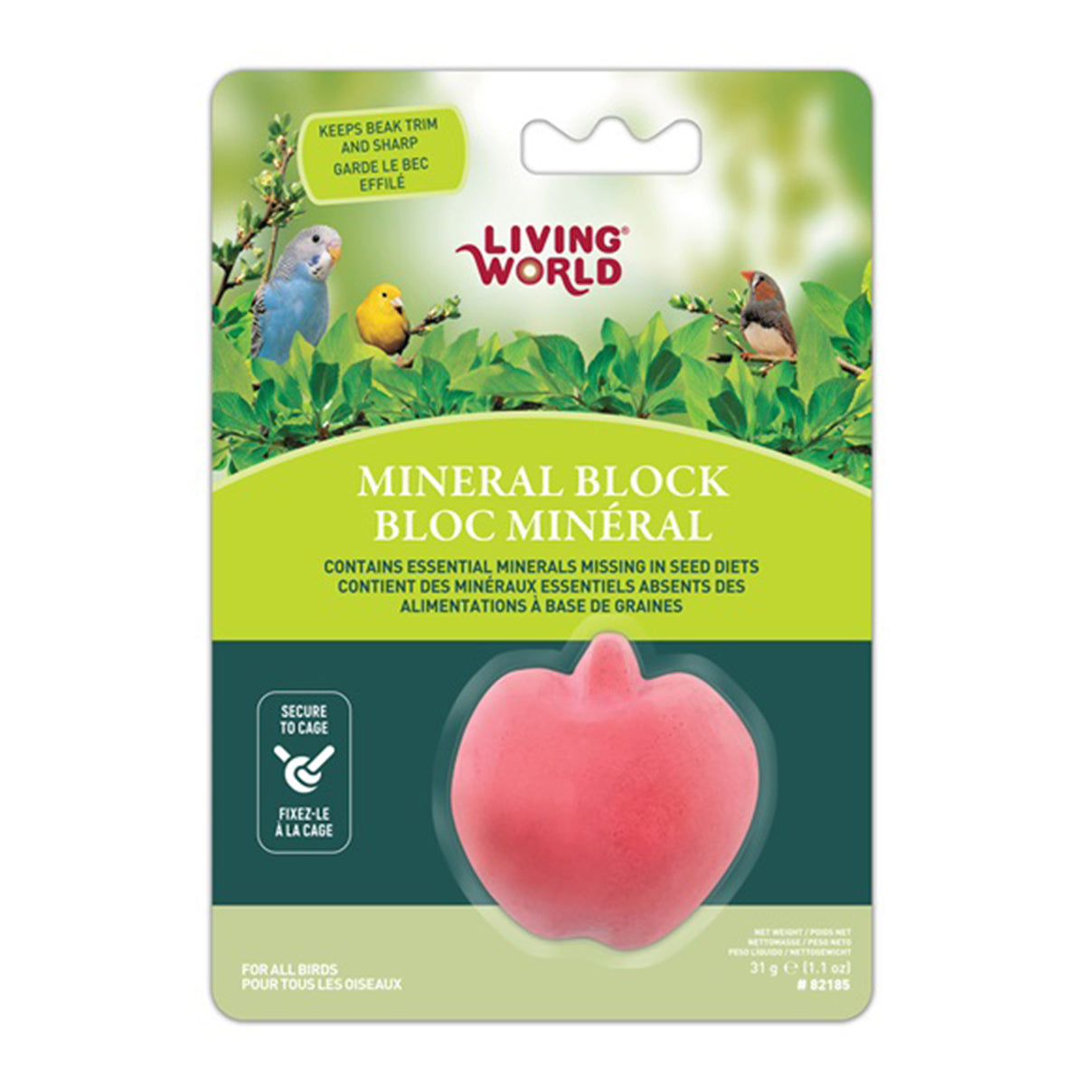 Living World Bloque Mineral Forma Manzana