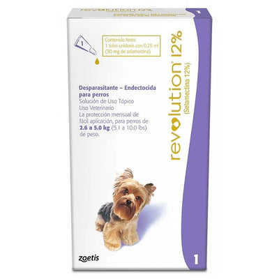 Revolution Zoetis Pipeta Para Perros 12% 2,6K - 5K