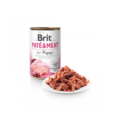 Brit care Pate & Meat Lata Chicken & Turkey for Puppy Perros 400g