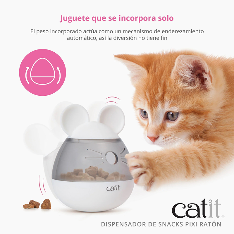 Catit Dispensador Golosinas Pixi Ratón