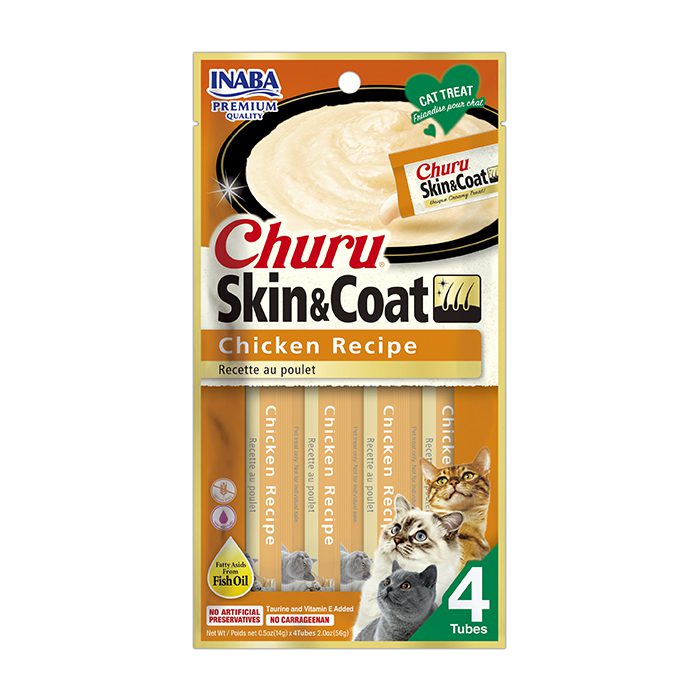 Churu Skin&Coat Cat Pollo x4 56g