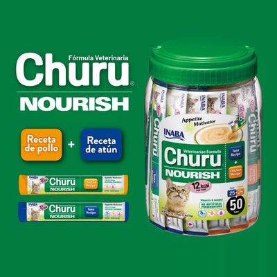 Inaba Churu Vet Gatos Nourish Pollo y Atún 50 UN