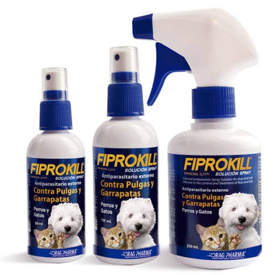 Drag Pharma Fiprokill Spray Antipulgas Perros y Gatos