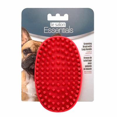 Le Salon Essentials Perros Cepillo Goma con Mango Curvo