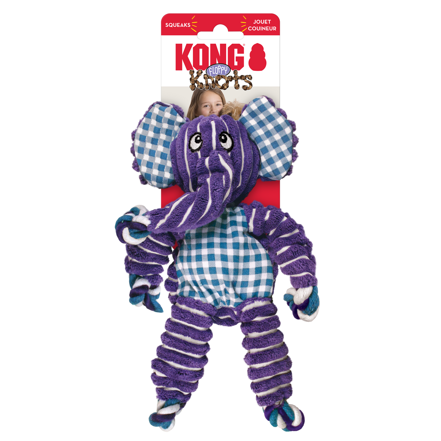 Kong Dog Floppy Knots Elephant S/M