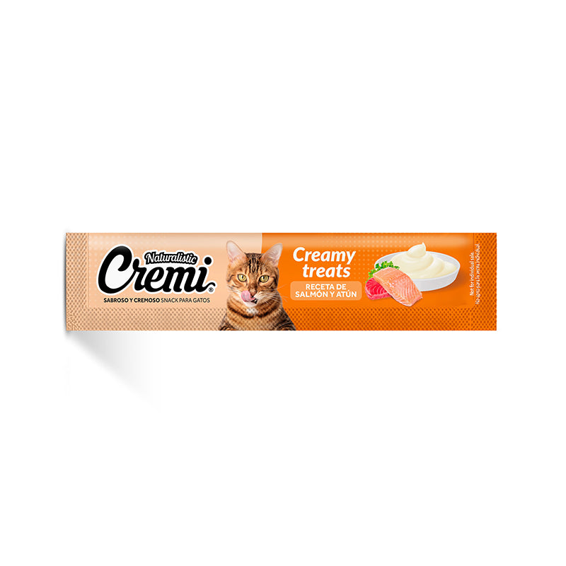 Naturalistic Cremi Creamy Treats Salmon y Atun 5un 60g