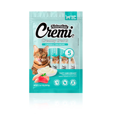 Naturalistic Cremi Creamy Treats Pollo y Atún 5un 60g