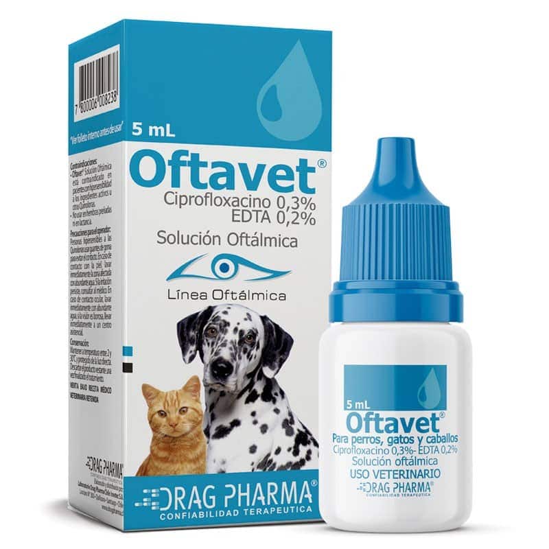 Drag Pharma Oftavet Solución Oftálmica Perros y Gatos 5ml