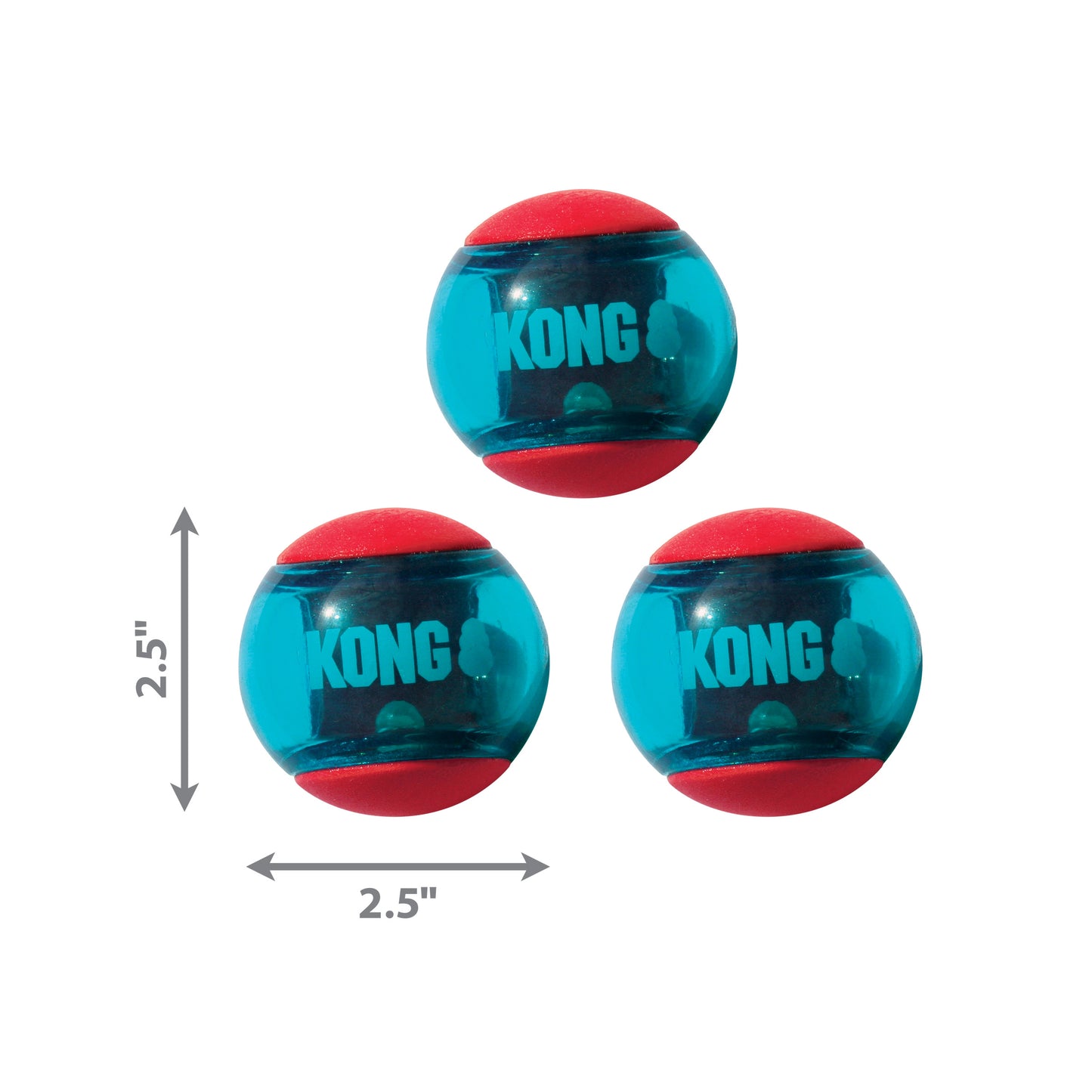 Kong Dog Squeezz Acción Red Medium 3Un