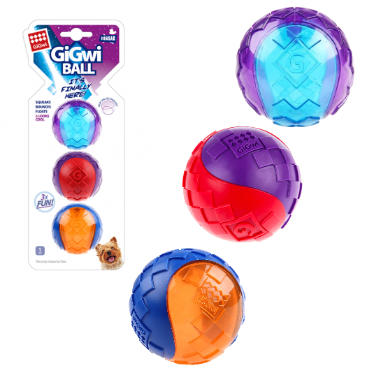 Gigwi Ball Pelota con Sonido 3UN S Perros