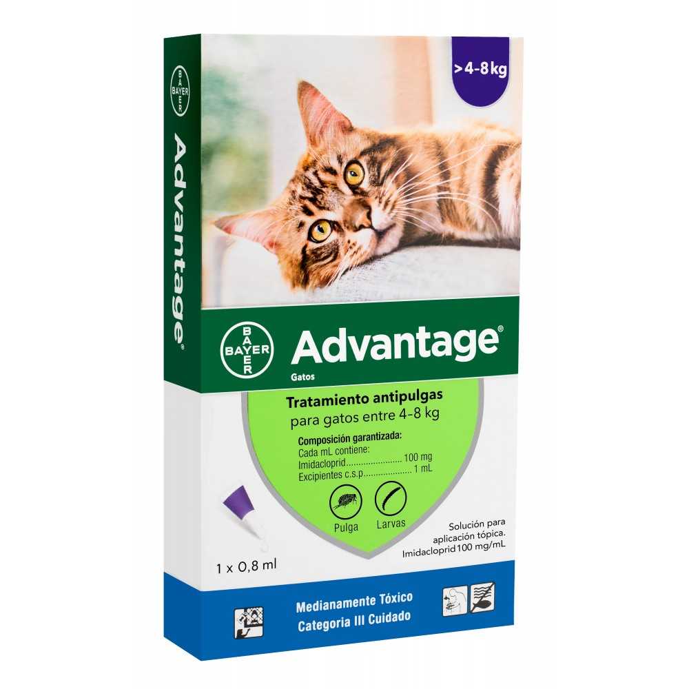 Advantange Pipeta Gato tratamiento antipulgas hasta 4K