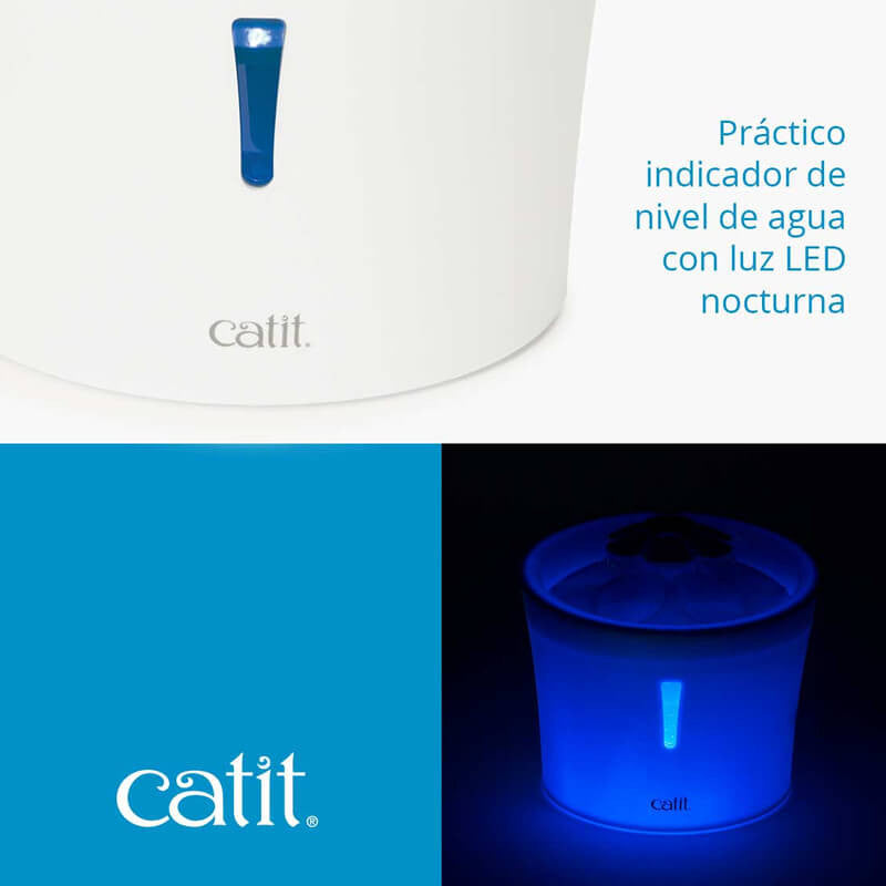 Catit 2.0 Fuente Bebedora Led Flor 3L