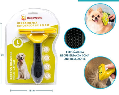 Happypets Renovador de Pelaje Perros Pelo Largo L