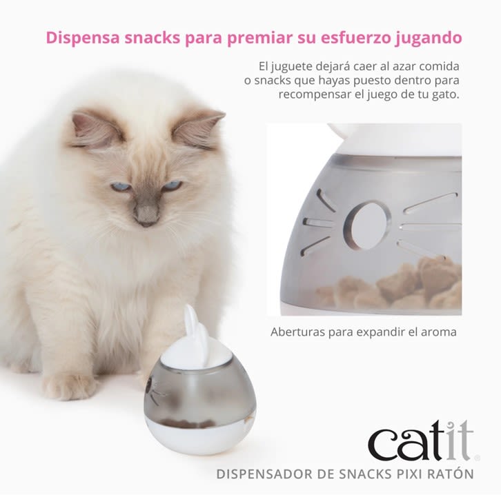 Catit Dispensador Golosinas Pixi Ratón