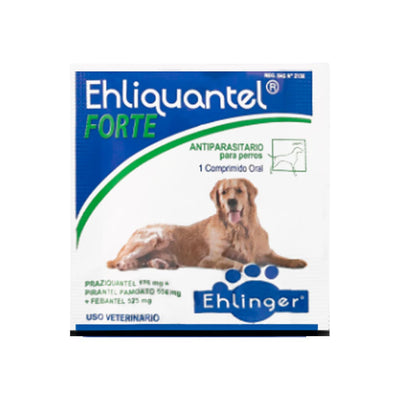 Ehliquantel Forte Antiparasitario Perro 1 Comprimido Oral hasta 35K