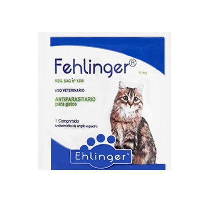 Fehlinger Antiparasitario Gatos 1 Comprimido hasta 4 K