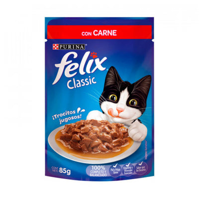 Felix Classic Gatos Carne 85g