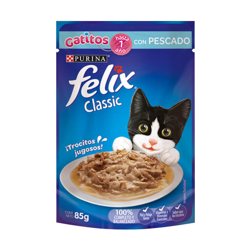 Felix Classic Gatitos Pescado 85g