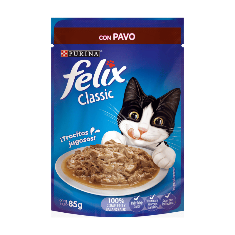 Felix Classic Gatos Pavo 85g