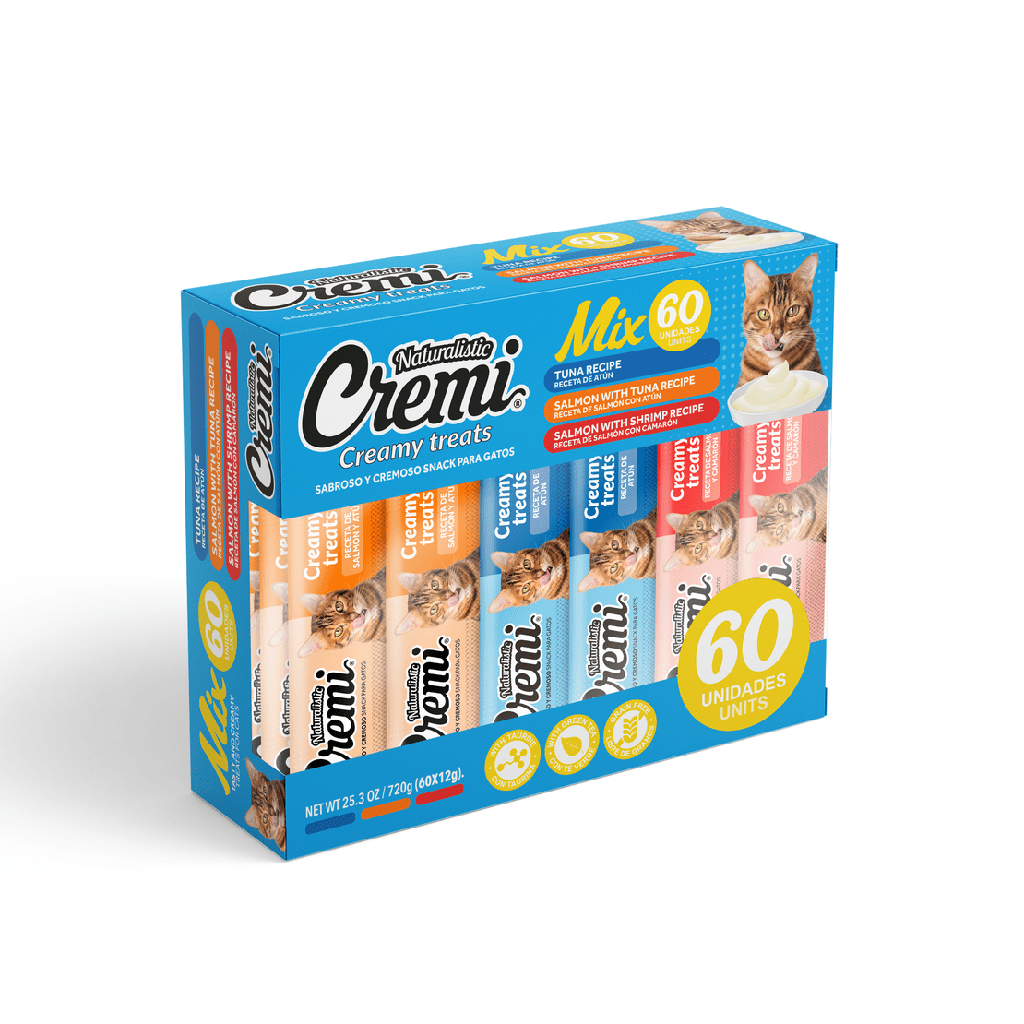 Naturalistic Cremi Creamy Treats Variedad de Atun 60un 720g