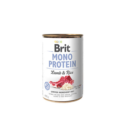 Brit care Mono Protein Lata Lamb & Rice Perros 400g