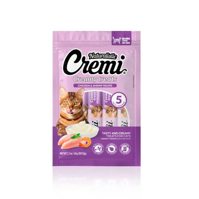Naturalistic Cremi Creamy Treats Pollo y Camaron 5un 60g