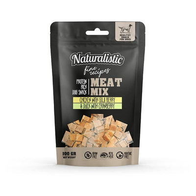 Naturalistic Perros fine Meatmix Chicken Goji & Duck Cranberry 100g