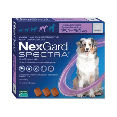 Nexgard Spectra Antiparasitario Perros 15.1 a 30K - 1 Comprimido