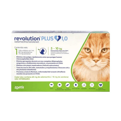 Revolution Plus Gatos 1,0mg 5K - 10K