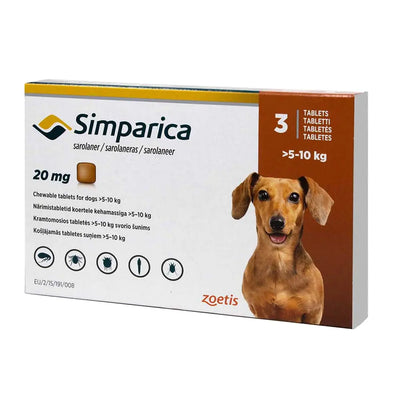 Simparica Zoetis Perros 20mg 5K - 10K