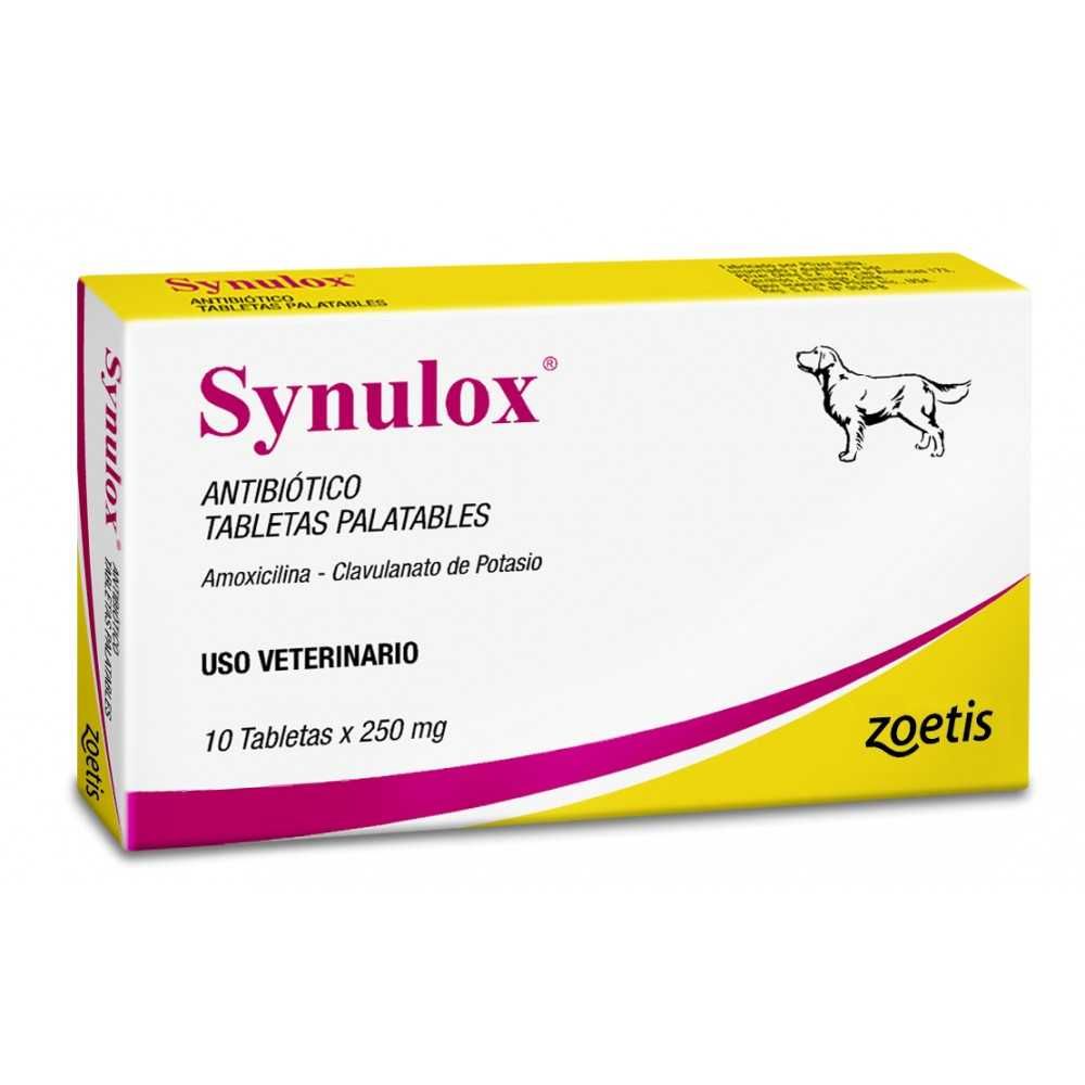 Zoetis Synulox 200mg Amox / 50mg Ac. Clv Perros y Gatos 10 comprimidos