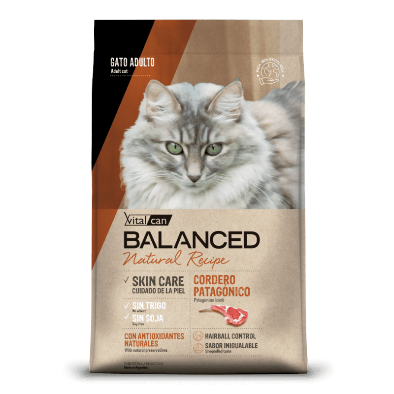 Balanced Gato Natural Recipe Cordero 3K