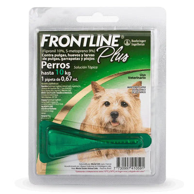 Frontline Plus Perros Pipeta 0,67ml hasta 10K