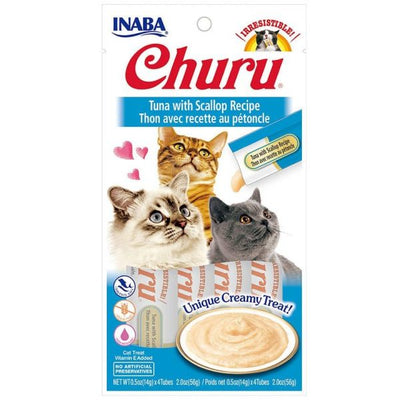 Inaba Churu Gatos Atún Con Ostiones