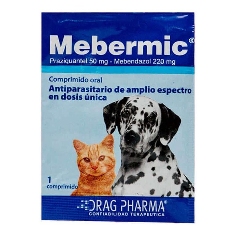 Drag Pharma Antiparasitario Mebermic Comprimido Oral Perros y Gatos