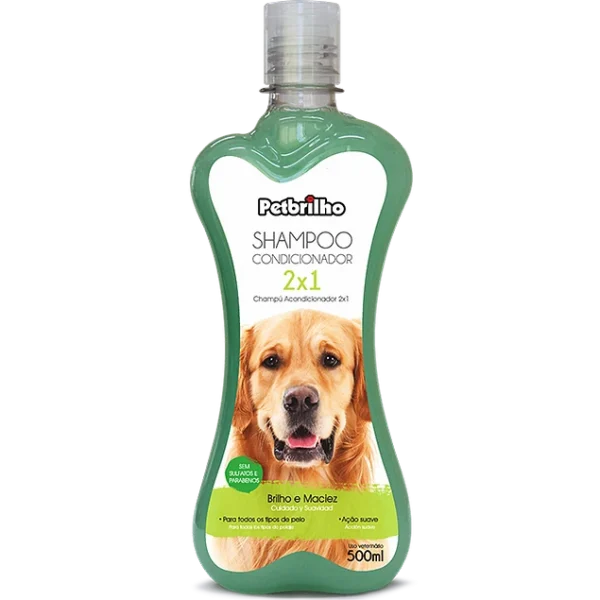 Petbrilho Shampoo y Acondicionador Perros y Gatos 2x1 500ml