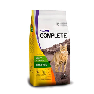 Vitalcan Complete Gatos Adultos Control Peso/Castrados 1.5K